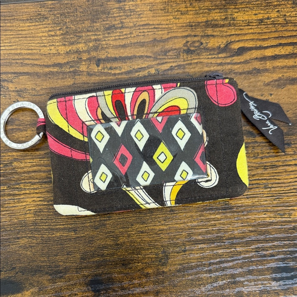 Vera Bradley Black and Yellow Coin Pouch